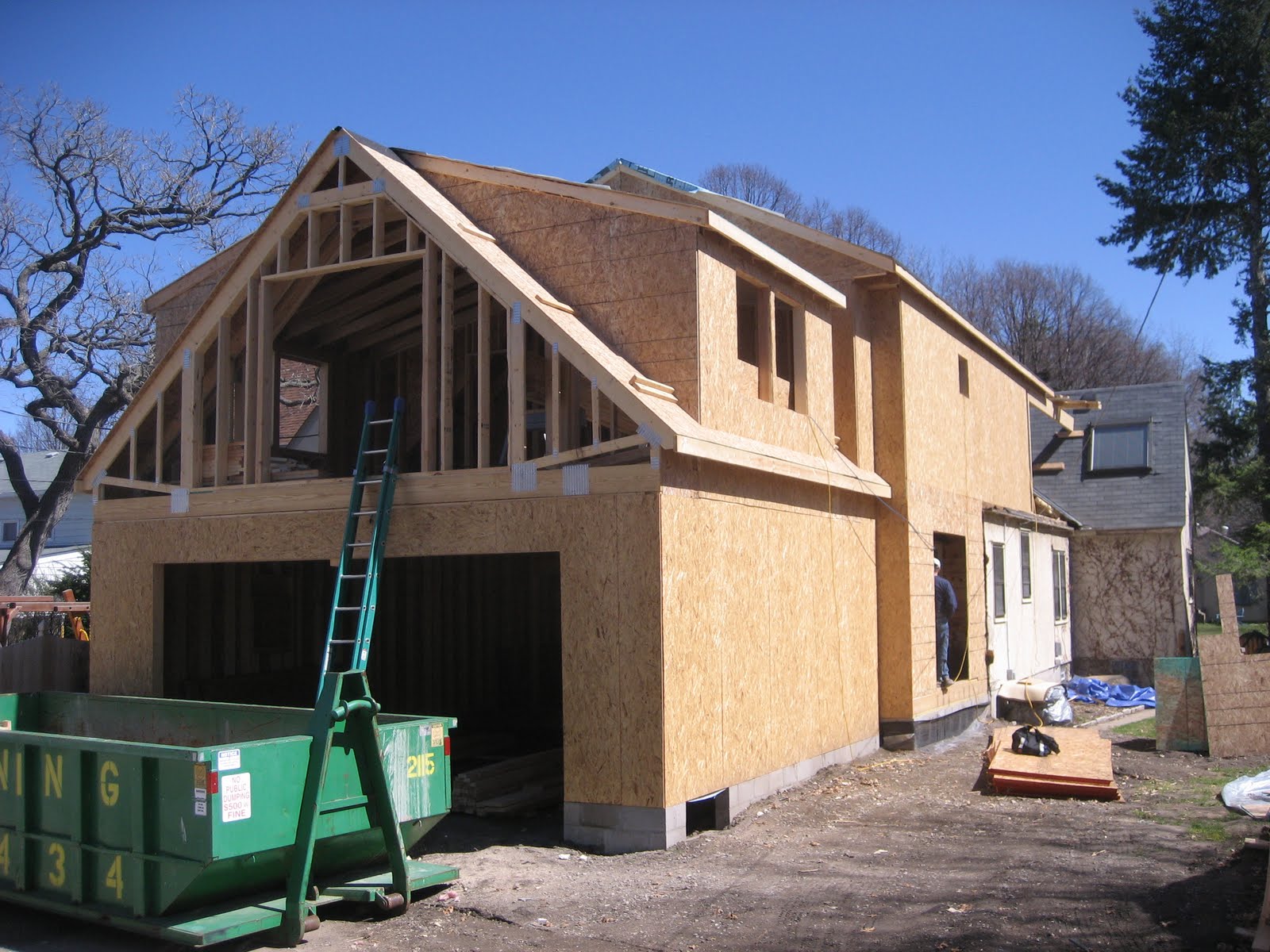 Swanson Residence Framing Roof Tie In