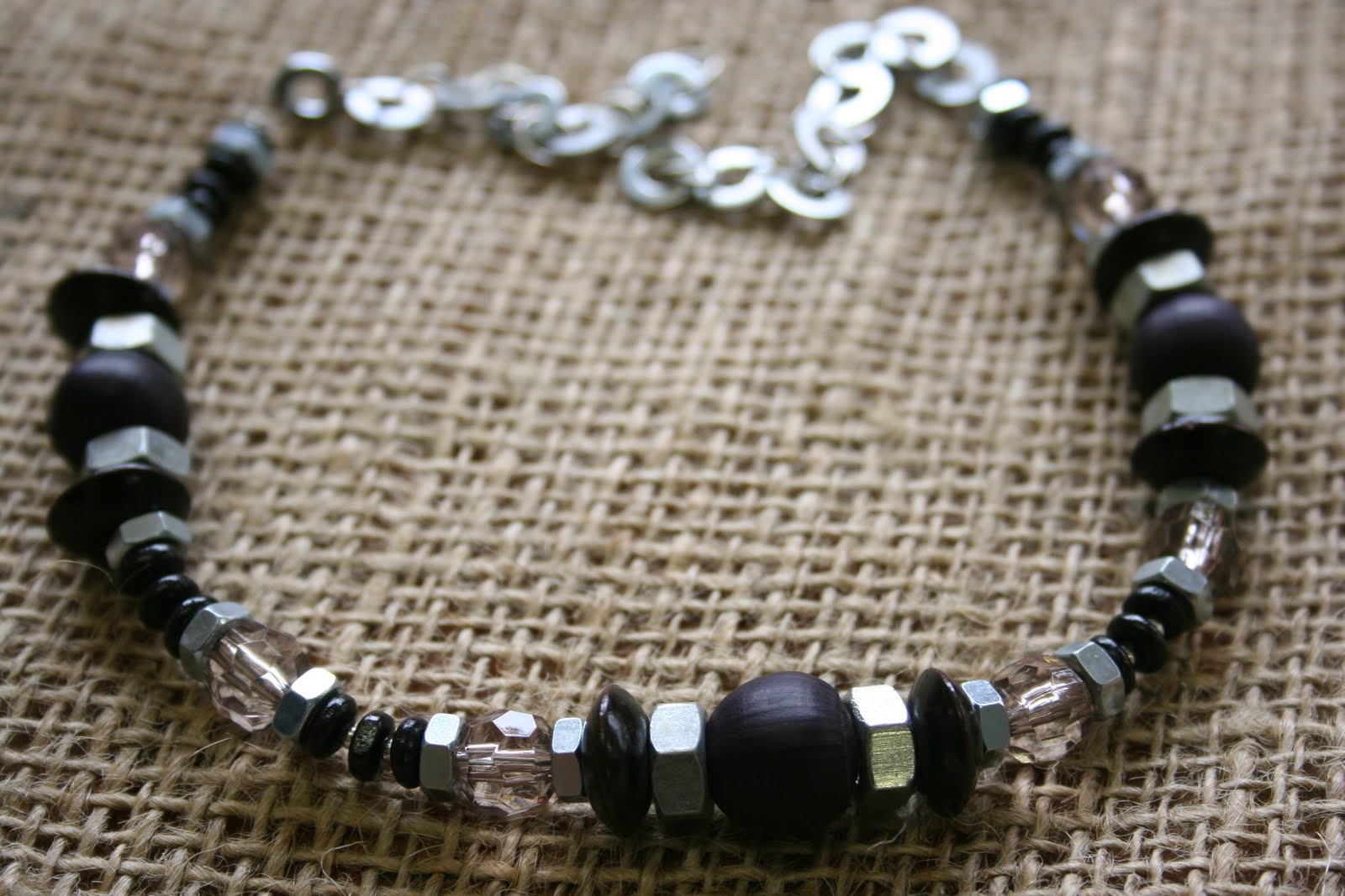 openhappyheart HARDWARE handmade jewelry using washers, nuts and bolts