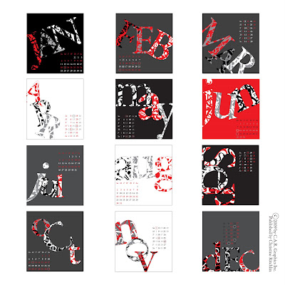 Typography Calendar