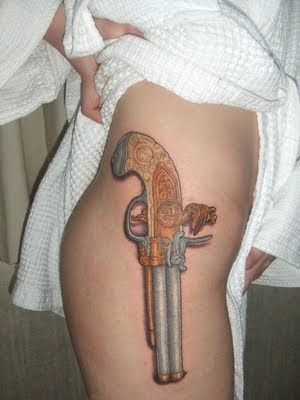 gun tattoos. Gun Tattoos For Girl-Sexy
