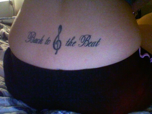 treble clef tattoo