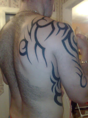 fantastic Back Phoenix tattoo design. fantastic tribal tattoo design. Label: New Tribal Tattoo Design
