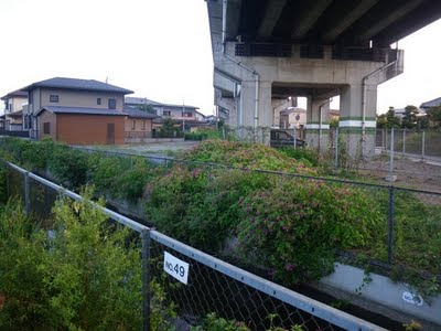 東北新幹線の下