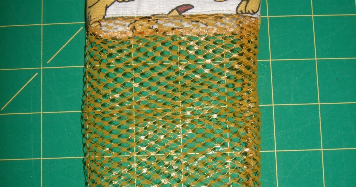 O'Quilts Onion bag repurposed