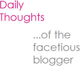 The Facetious Blogger