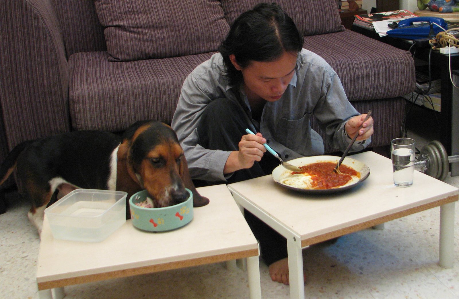 [eating+with+dog.jpg]