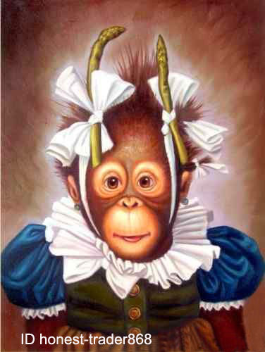 Monkey Oil Painting