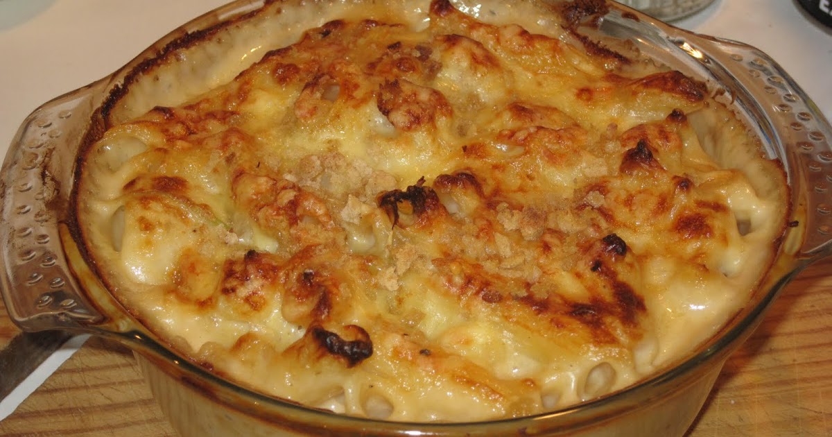 feast with bron Cauliflower & Pasta Cheese Bake