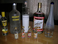 Just a SAMPLE. I'm trying to reiterate that 'mini-bottle of vodka' means that it's supposed to be smaller.