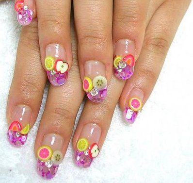 ideas for nail art designs. summer nail art design