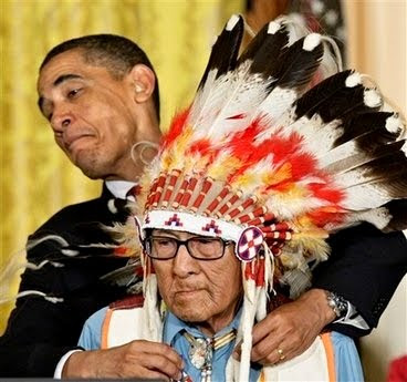 Picture owning Obama+Hates+Indian+Chiefs