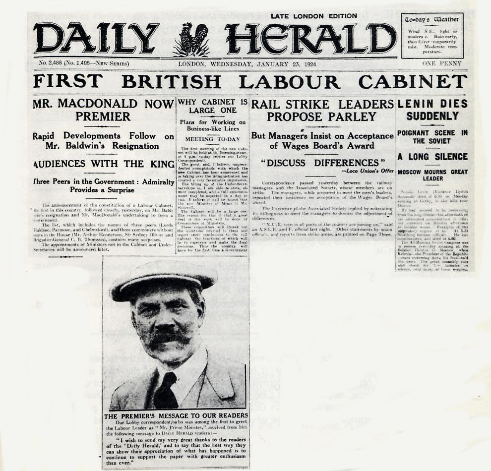 Hayes Peoples History London Labour MP's in the First Labour