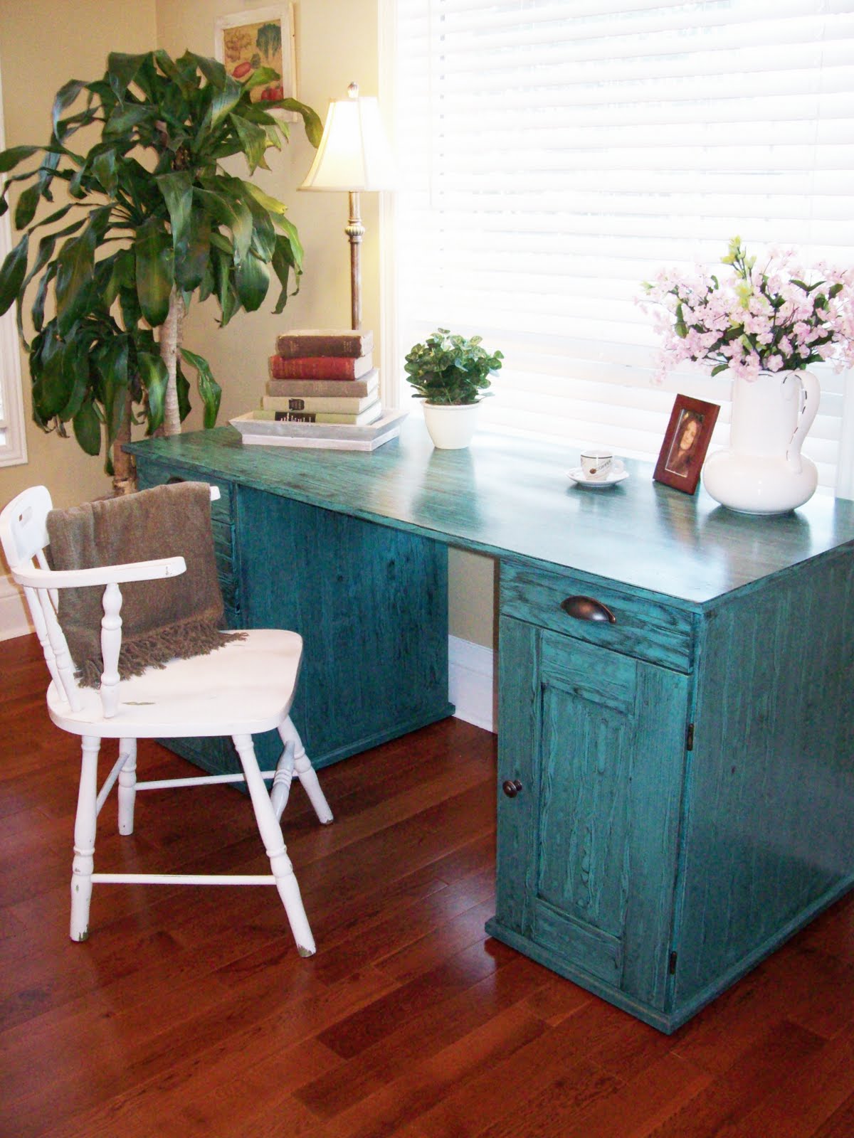 Recaptured Charm Viridian Green Desk Reveal