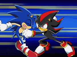 Shadow Punching Sonic!! HA!! HA!!