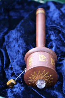 wooden handheld prayer wheel for Sogyal Rinpoche wooden handheld prayer wheel