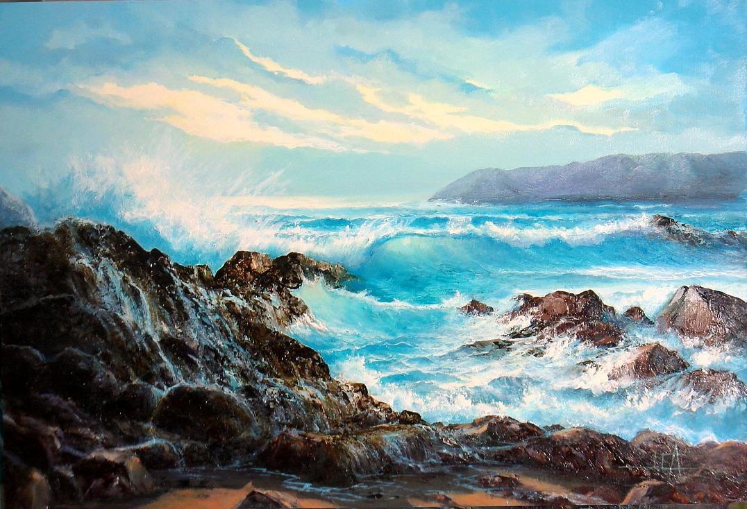 Pintura de Juan Carlos Alvaro AcuarelaMarina 2010