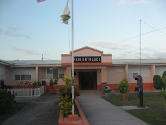 the entrance to the hospital