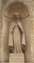 Statue érigée en l’honneur de sœur Hélène à Metz le 17 août 1947