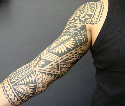 MAORI POLYNESIAN TATTOO Polynesian Sleeve Tattoo