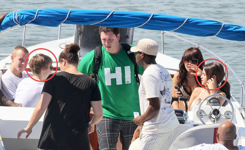 justin bieber and selena gomez justin bieber selena gomez boat. justin bieber and selena gomez