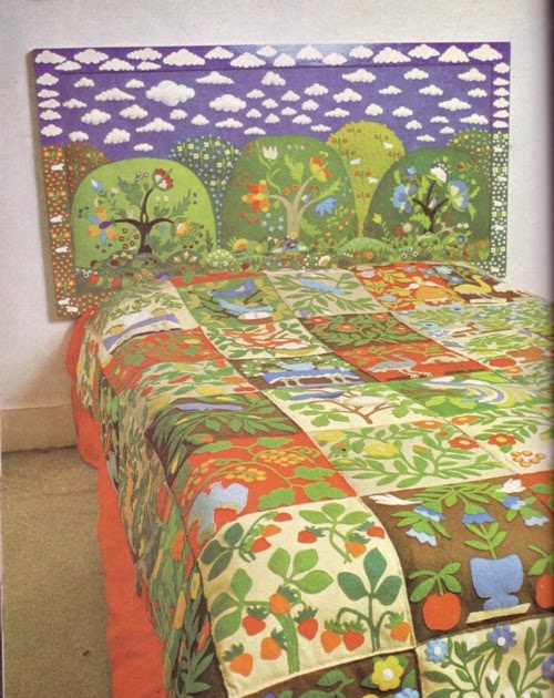 Knit for Victory Felt applique quilt