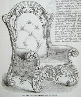Knit For Victory Victorian Papier Mache Chair