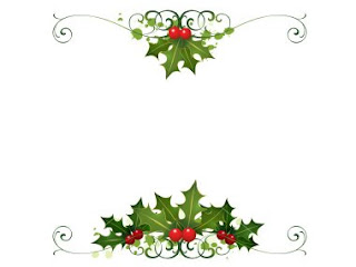 christmas holly border