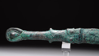 Ancient Persian bronze ceremonial dagger