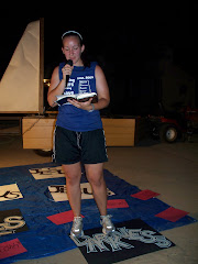 Lyndsey walkin' on water during her message