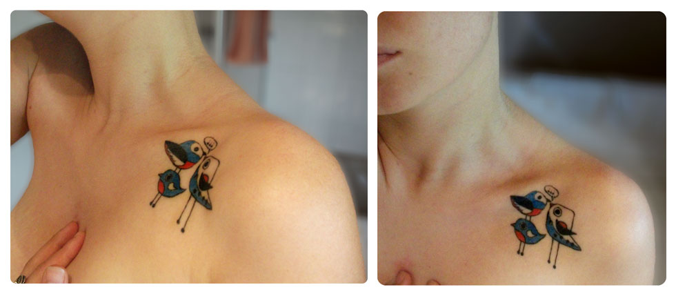 three little birds ***. My tattoo, needs touchups, but I still like it.