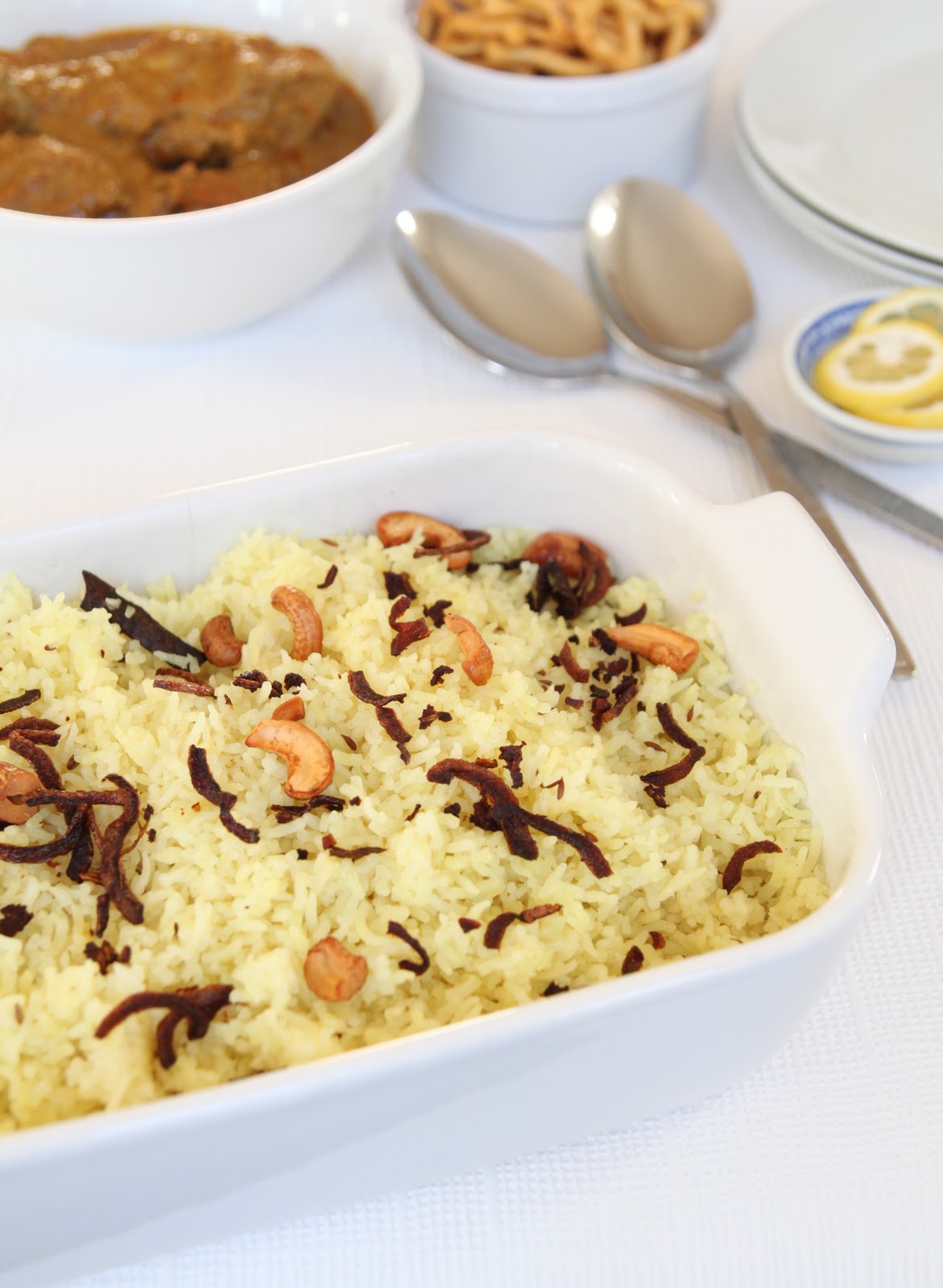 My Kitchen Antics Kashmiri chicken curry with cumin flavoured rice