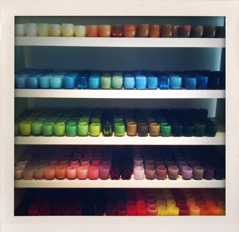 the blue house crazy for glassybaby