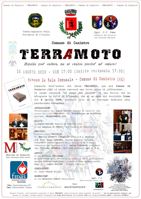 TERRAMOTO nel Comune di Canistro (AQ)