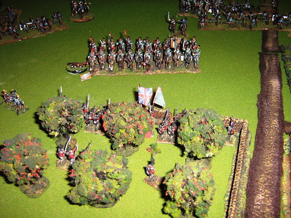 Charging French lancers