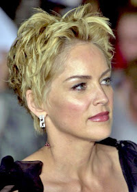 Gomez Justin Sharon Stone Short Hair