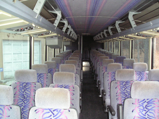 Inside of bus before work began