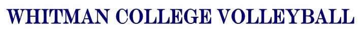 Whitman College Volleyball