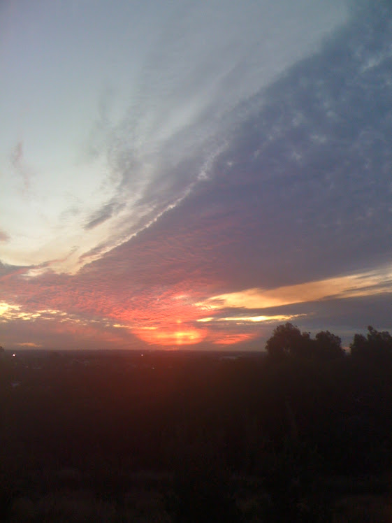 Our Block View at Sunset