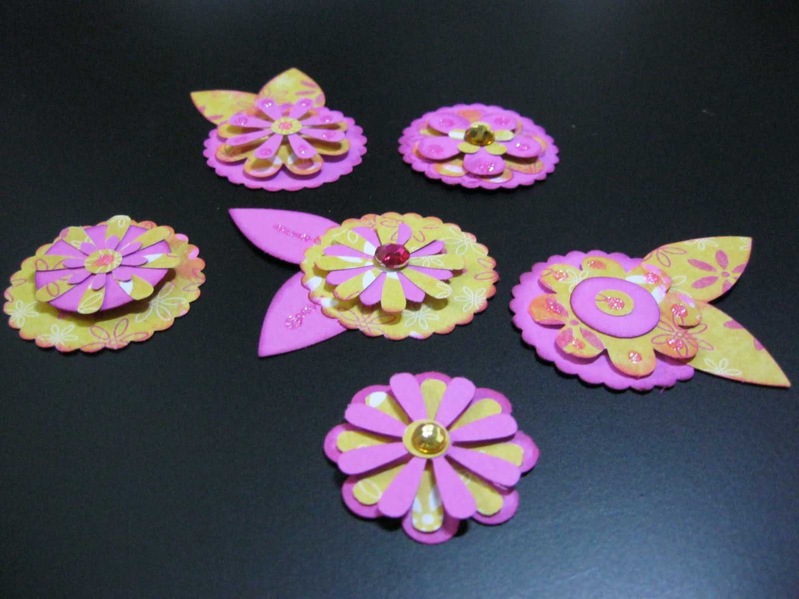 My Divine Inspiration Paper Flowers made with punches