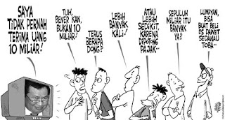 karikatur kesaksian Komjen Susno Duadji di depan Komisi III DPR RI