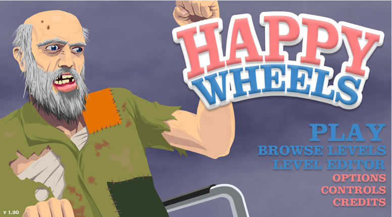 Captura de la portada del juego Happy Wheels