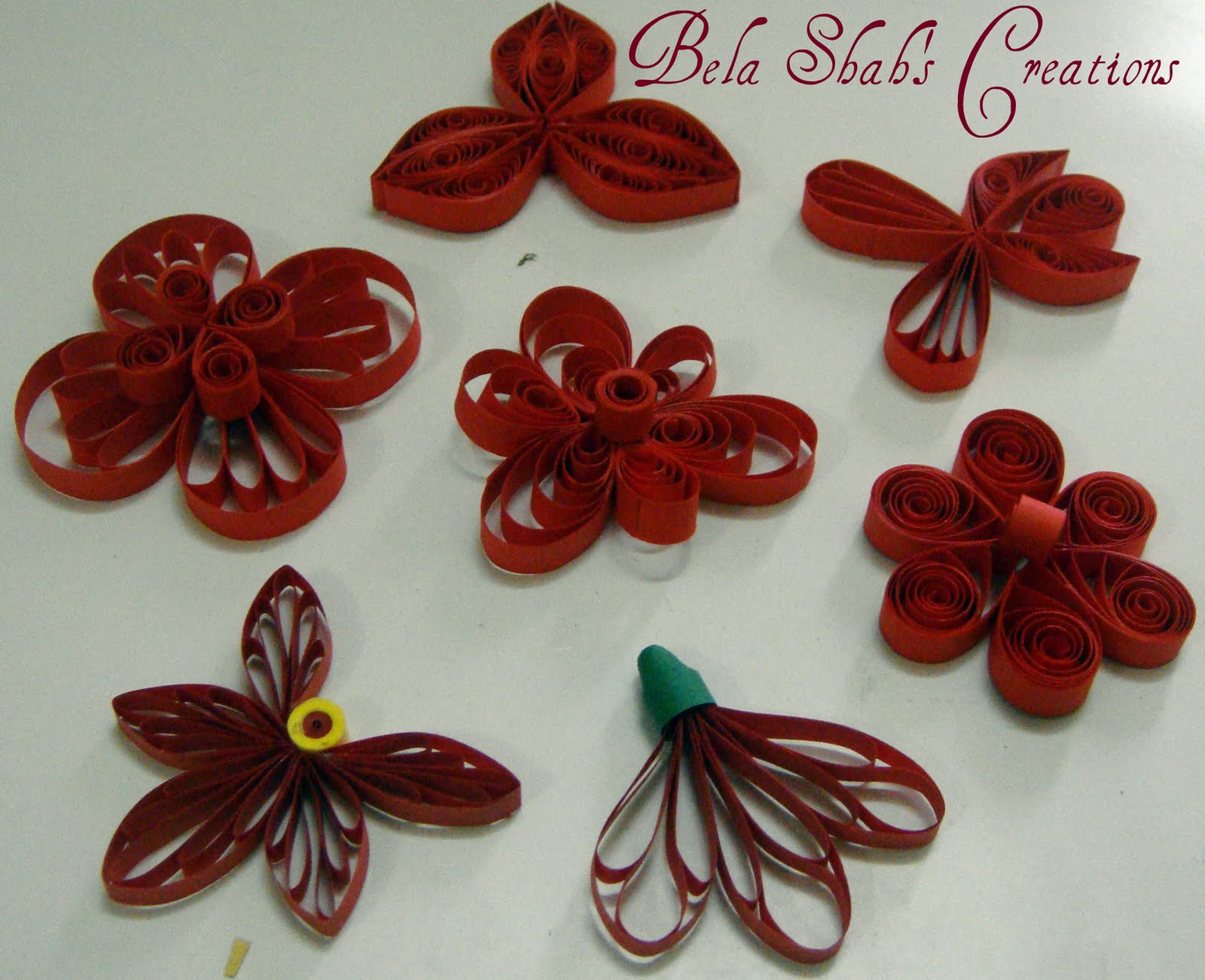 Bela's Quilled Creations Quilled Flowers