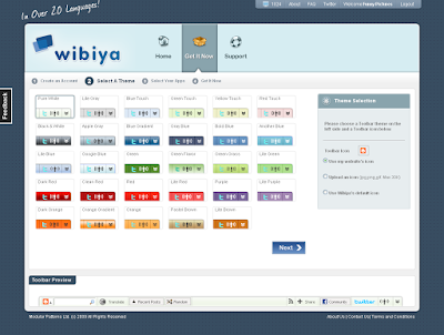 Cài đặt thanh tiện ích Wibiya Toolbar nhiều chức năng Wibiya+_+Theme+Selection