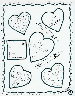 Happy Valentines  Coloring Pages on Happy Valentine Day Coloring Pages