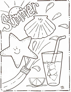 Michelle Kemper Brownlow: Summer Coloring Pages - Original MKB Designs