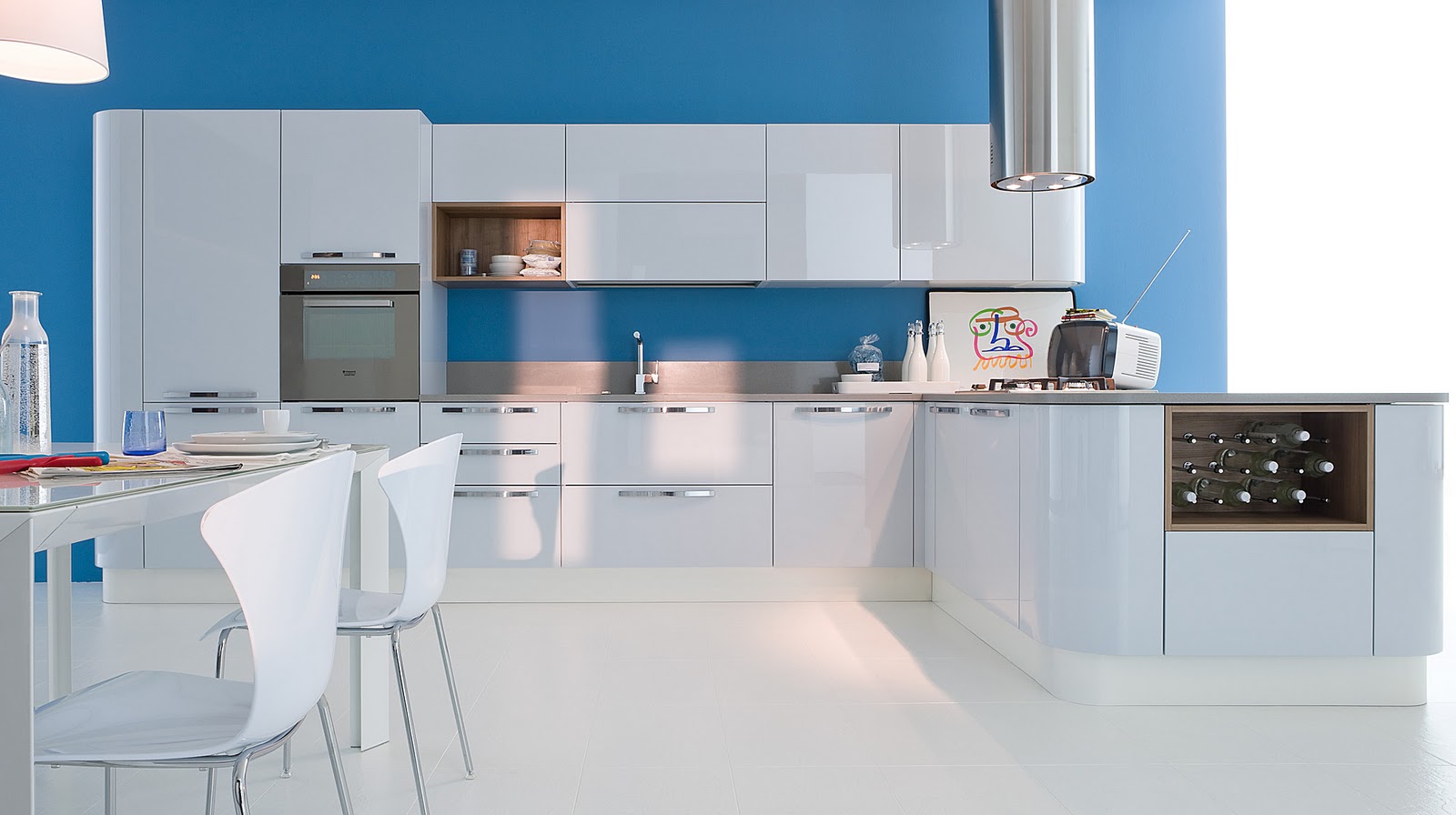 decora y disena: 5 Diseños de Cocinas Color Azul