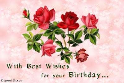 Best Wishes: Happy Birthday-Flowers
