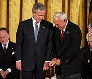 President George W. Bush & Arnold Palmer