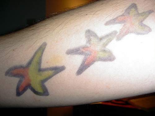 3 estrela na virilha tatuagem Tatuagem De Estrela Feminina Veja 80 Inspiracoes E Seus Significados