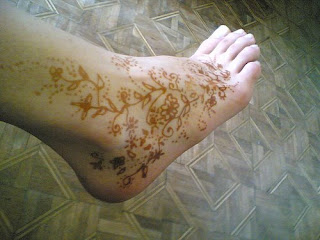 tatuagem de henna original nos pés